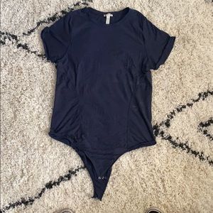 Navy Free People Body Suit
